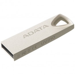 Stick memorie AData UV210, 64 GB, USB 2.0, Carcasa metal, Gri